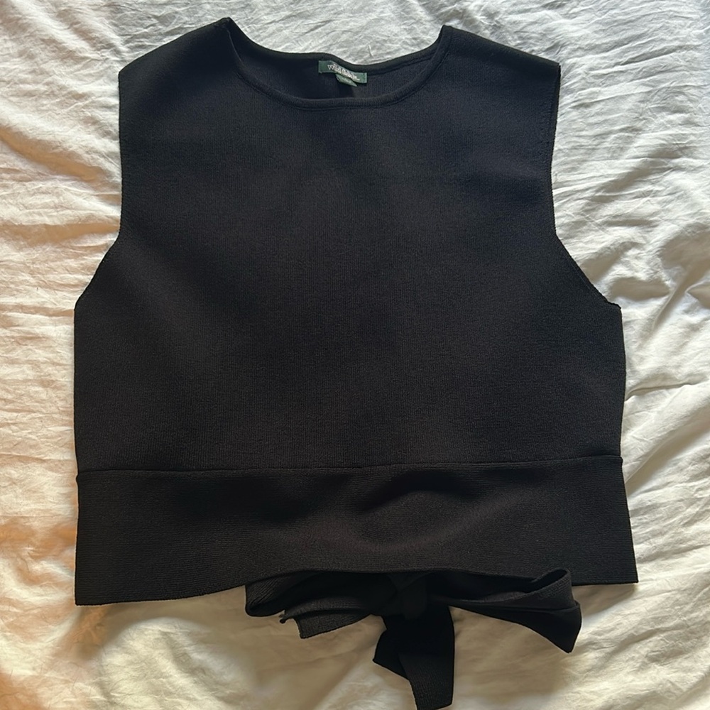 Wild Fable Sweater Tank Top with bow tie back